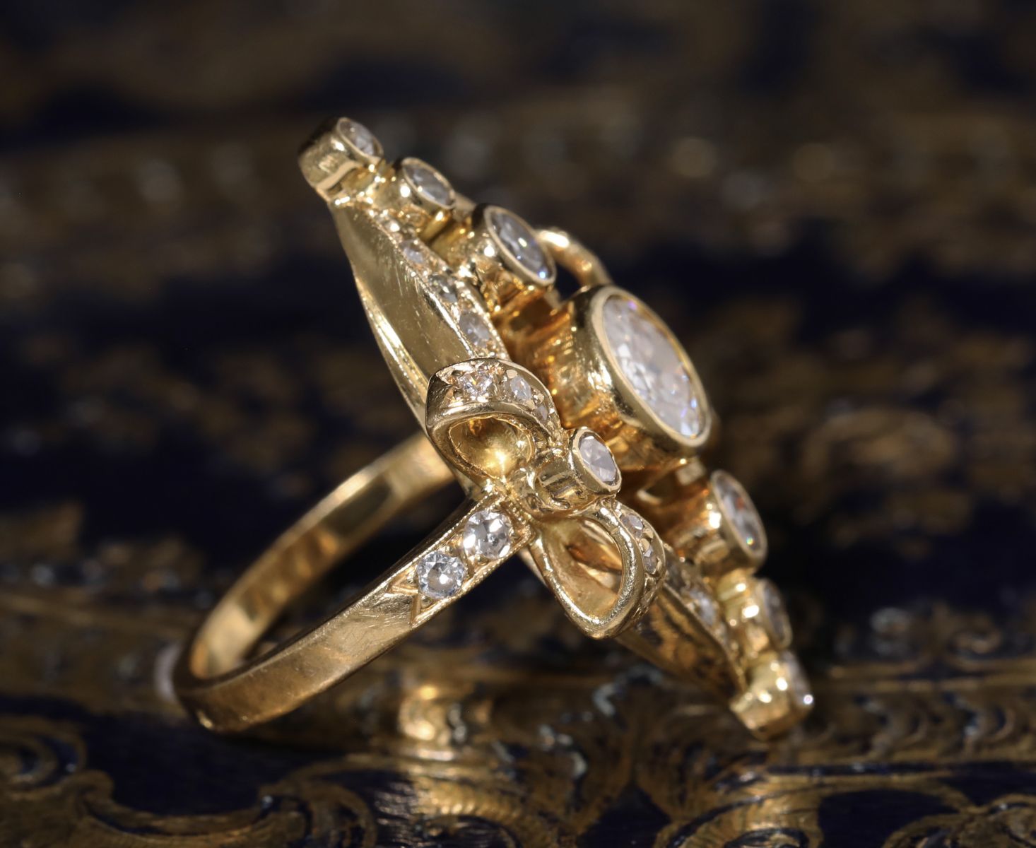 Antique Gallery Soleil アンティークジュエリー / ベルエポック 金の